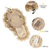 ENTRANCED STYLES Drawstring Ponytail with Bangs Afro Puff Ponytail Extensions for Women Short Curly Puff Ponytail with Bangs Clip in Wrap Updo Hairpiece for Women (T27/613) view 4