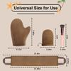 4 Pcs Self Tanner Mitt Applicator Kit - Self Tanning Mitt Glove,Self Tanner Back Applicator,Mini Face Tanner Mitt,Face Tanner Brush Soft Streak-Free Reusable & Washable for Women Girl Men (Brown) view 3