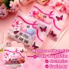 100 Pieces Breast Cancer Awareness Makeup Bags Bulk Pink Ribbon Cosmetic Pouches Breast Cancer Survivor Gifts for Woman Girls Multi Purpose Zipper Eva Waterproof Toiletry Pouch Bags (Novelty Style) view 3