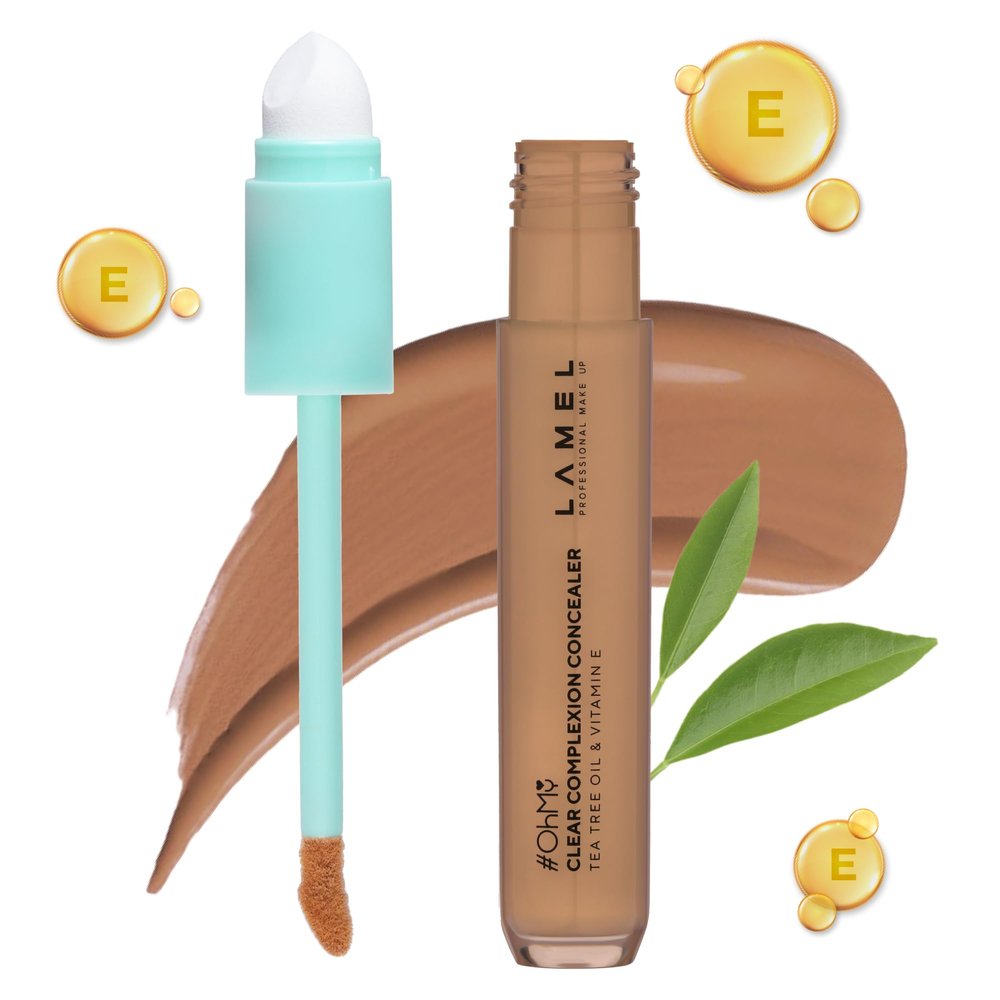 LAMEL OH my Clear Face Concealer - Vitamin E & Tea Tree Extract - Skin Care, Moisturizing & Waterproof - Anti-Aging Formula - Brightening & Protection, 405-0,23 fl.oz
