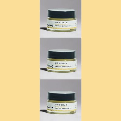 H. Honeycup Coconut Lip Scrub .5 oz, (3 Pack), Natural Sugar Exfoliator to Gently Polish, Coconut Oil Moisturizes Skin, Aloe Soothes Skin, Vegan & Cruelty-Free, Eco-Friendly Glass Jar