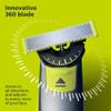Bundle of Philips Norelco OneBlade 360 Face & Body Hybrid Electric Trimmer and Shaver, QP2834/70 + Philips Norelco Genuine OneBlade 360 Blade Replacement Blades, 2 Count, QP420/80 view 2