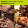 Bundle of Philips Norelco OneBlade 360 Face & Body Hybrid Electric Trimmer and Shaver, QP2834/70 + Philips Norelco Genuine OneBlade 360 Blade Replacement Blades, 2 Count, QP420/80 view 3