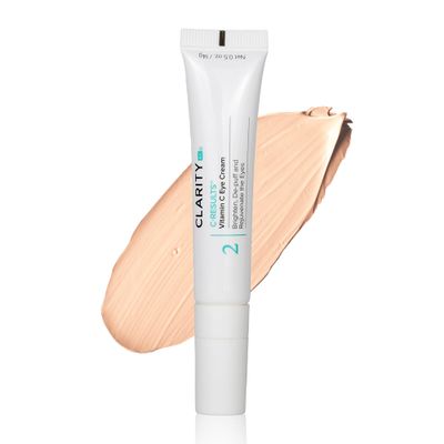ClarityRx C-Results Natural Plant-Based Vitamin C Eye Cream for Dark Circles, Eye Bags, Puffiness & Wrinkles (0.5 oz)