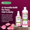 De La Cruz Rose Water Body & Hair Mist, 16 fl. oz Refill Bottle (473 mL) view 3