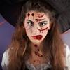 10PCS Halloween Prank Makeup Temporary Tattoos 2023 New Adult Kids Clown Horror Face Fake Tattoos Stickers Scary Big Face Tattoo Sticker Upgrade Face Decals Prank Props for Halloween Cosplay Party view 3