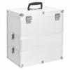 FAMIROSA Make-up Case 14.6"x9.4"x15.7" Silver Aluminum,Weight:7.01lbs,91839 view 1