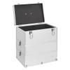 FAMIROSA Make-up Case 14.6"x9.4"x15.7" Silver Aluminum,Weight:7.01lbs,91839 view 4