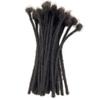 0.6cm 6 Inch Loc Extension Human Hair Thickness Natural Black Full Handmade Permanent Locs Can Be Dyed and Bleached for Women Men Kids Dreadlock Extensions Real Human Hair view 2