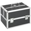 FAMIROSA Make-up Case 8.7"x11.8"x8.3" Black Aluminum,Weight:4.28lbs,91829 view 1