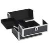 FAMIROSA Make-up Case 8.7"x11.8"x8.3" Black Aluminum,Weight:4.28lbs,91829 view 2