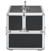 FAMIROSA Make-up Case 8.7"x11.8"x8.3" Black Aluminum,Weight:4.28lbs,91829 view 4