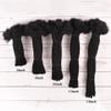 0.6cm 6 Inch Loc Extension Human Hair Thickness Natural Black Full Handmade Permanent Locs Can Be Dyed and Bleached for Women Men Kids Dreadlock Extensions Real Human Hair view 3
