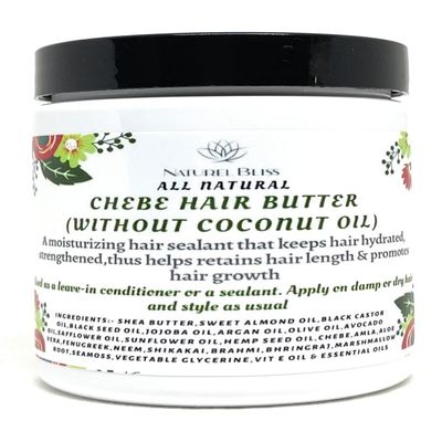 Croton Zambesicus (also know as Chebe powder) Hair Growth Butter(No Coconut Oil)/with Aloe vera/Amla Powder/Jamaican Black Castor Oil/Fenugreek (Unscented)
