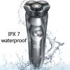 Head Shavers for Bald Men, Electric Shaver For Men's Electric Razor IPX7 Waterproof Beard Trimmer Hair Clipper With LCD Display Smart Shaver Wet-Dry Dual (Color : Shaver 2head) view 2