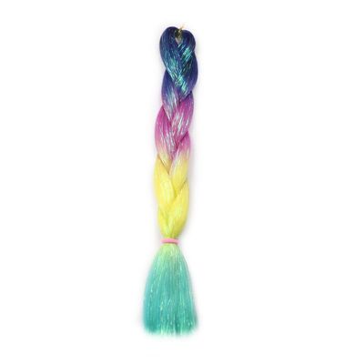 26Inch Ponytailtail Straight Hair Piece With Hair Band Mix Synthetic Braiding Hair