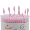 HOMEFOX Pink Cotton Swabs Precision Pointed - 600 Count Pointy Cotton Buds Double Side Tightly Wrapped Cotton Tips Paper Stick Organic Soft Gentle Lint-Free Cruelty-Free, Pointy & Round (Pink) view 3
