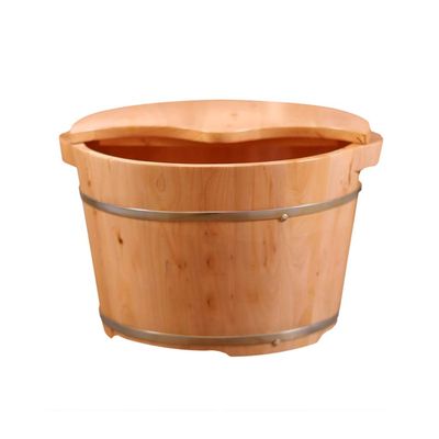 ENWIND Pedicure Foot Spa Foot Tub,Wooden Foot Basin Pedicure Bowl Spa Massage Home Fragrant Pine Foot Tub Smooth and Delicate Pedicure Barrels with Lid Foot Spa Bath Massager