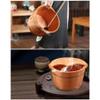 ENWIND Pedicure Foot Spa Foot Tub,Wooden Foot Basin Pedicure Bowl Spa Massage Home Fragrant Pine Foot Tub Smooth and Delicate Pedicure Barrels with Lid Foot Spa Bath Massager view 2