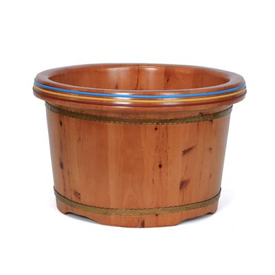 ENWIND Pedicure Foot Spa Foot Tub,Household Thicken Foot Bath Barrel,Solid Wood Natural Foot Basin Wooden Bucket Foot Spa Tub Household Sleep, Improve Foot Spa Bath Massager