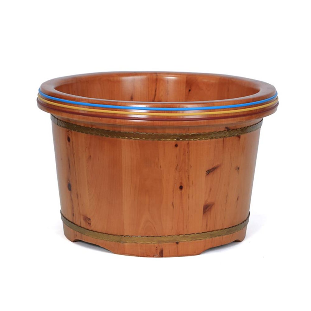 ENWIND Pedicure Foot Spa Foot Tub,Household Thicken Foot Bath Barrel,Solid Wood Natural Foot Basin Wooden Bucket Foot Spa Tub Household Sleep, Improve Foot Spa Bath Massager