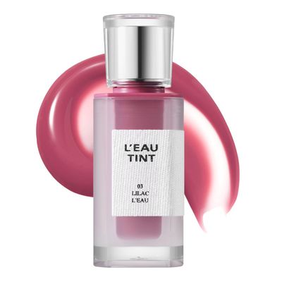 BBIA LEAU Tint  Glossy & Glow Lip Stain Watery Lip Tint Non-Sticky High Shine Finish Long-lasting Moisturizing Lightweight Natural Daily Use Vegan Korean Makeup (03 LILAC L'EAU)