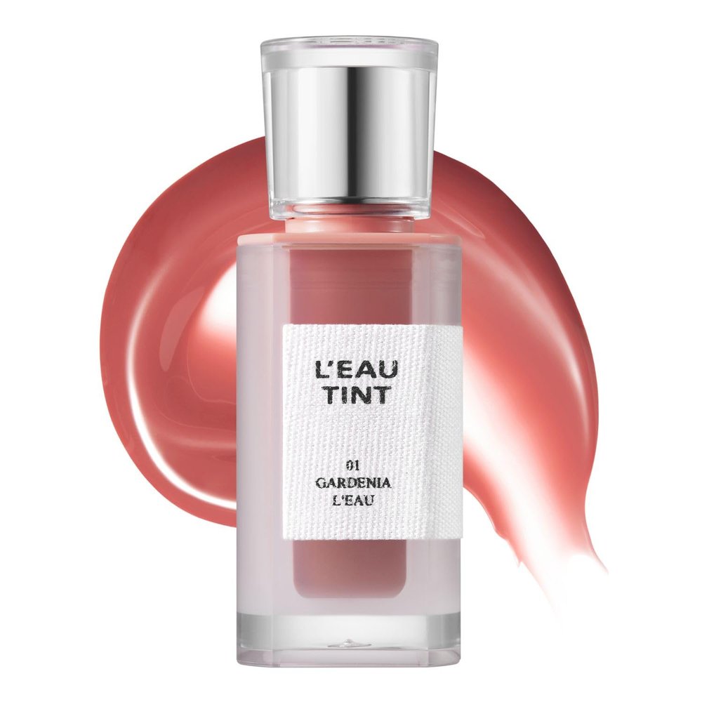 BBIA LEAU Tint Glossy & Glow Lip Stain Watery Lip Tint Non-Sticky High Shine Finish Long-lasting Moisturizing Lightweight Natural Daily Use Vegan Korean Makeup (01 GARDENIA L'EAU)