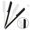 10 Pieces Eyebrow Razor for Women Facial Shaver Razor Brow Shaper Eyebrow Trimmer Dermaplaner Shaping Tool with Cover (Black, White) view 4