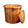 ENWIND Pedicure Foot Spa Household Wooden Foot Bath Barrel with 35 High Wooden Foot Bath Barrel Foot Spa Bath Massager view 1