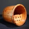 ENWIND Pedicure Foot Spa Household Wooden Foot Bath Barrel with 35 High Wooden Foot Bath Barrel Foot Spa Bath Massager view 4