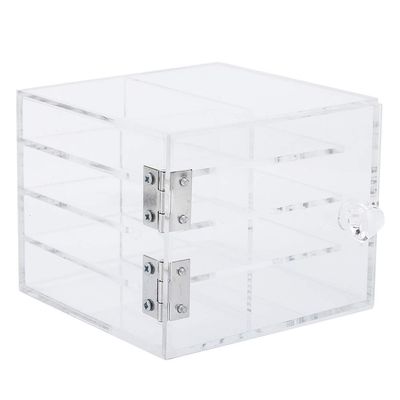 8 Layers Eyelash Storage Box, Acrylic Eyelash Storage Box Makeup Grafting Eyelashes Display Organizer Container