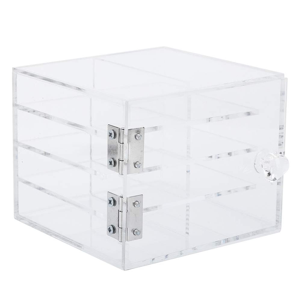 8 Layers Eyelash Storage Box, Acrylic Eyelash Storage Box Makeup Grafting Eyelashes Display Organizer Container