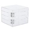 8 Layers Eyelash Storage Box, Acrylic Eyelash Storage Box Makeup Grafting Eyelashes Display Organizer Container view 1