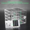8 Layers Eyelash Storage Box, Acrylic Eyelash Storage Box Makeup Grafting Eyelashes Display Organizer Container view 2