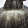 Toupee For Men Hair Pieces Real Human Hair Swiss Lace Men's Toupee European Human Hair Units For Men Hairpieces Hair Systems7x9-120% density#1B60 OFF BLACK+60% GREY view 3