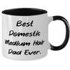 Best Domestic Medium Hair. Two Tone 11oz Mug, Domestic Medium Hair Cat Cup, Love Gifts For Domestic Medium Hair Cat from Friends, Funny domestic medium hair cat gifts humorous, Comical, Witty, view 2