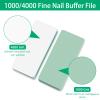 CGBE Nail Buffer and Shine Kit, 20pcs Nail Shine Buffer Blocks for Natural Acrylic Nails Polisher Fingernail Buffer Buffing File 1000/4000 Grit - Green view 2