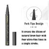 Brow Filler Pen, Hair-like Eyebrow Fork-tips Liquid Filling Applicator, Mimics Natural Eye Makeup by Linble (#1 Brown) view 3