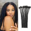 0.2cm 8inch 10 Strands 100% Real Human Hair Dreadlock Extensions For Men/Women Full Head Handmade Permanent Loc Extensions Bundles Can Be Dyed Bleached Curled and Needles view 1