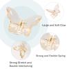 12 Pcs Colorful Clear Butterfly Hair Clips RENUIS Acrylic Hair Claw Clips for Thick,Thin and Medium Hair Stylish and Non-Slip Big Butterfly Jaw Clips Purple Hair Accessories for Girls and Women view 3
