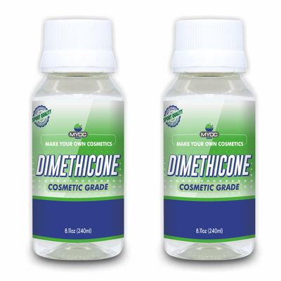 MYOC Dimethicone (240 ml / 8.11 fl oz) Pack of 2 - Cosmetic Grade Silicone Emollient for Creams Serums Hair Conditioners & DIY Formulations