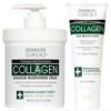 Advanced Clinicals Collagen Cream Body Lotion & Face Moisturizer | Skincare Anti Aging Collagen Lotion For Women, Men, Hand, & Neck Improves Look Of Crepe Skin & Uneven Dry Skin, 16Oz + Travel Size view 1