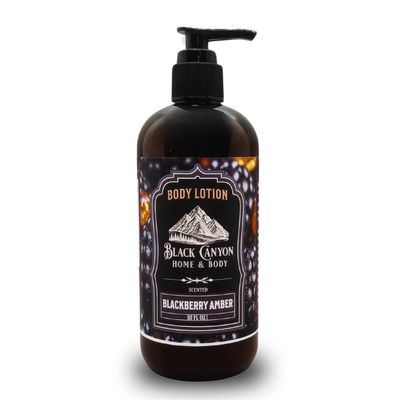 Black Canyon Blackberry Amber Scented Body Lotion with Lanolin and Jojoba Oil, 12 Oz