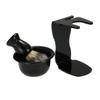 Cabilock Shaving Stand Set Shave Brush Kit Acrylic Stand Soap Bowl Elegant Practical for Tidy Bathroom view 1
