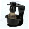 Cabilock Shaving Stand Set Shave Brush Kit Acrylic Stand Soap Bowl Elegant Practical for Tidy Bathroom view 3