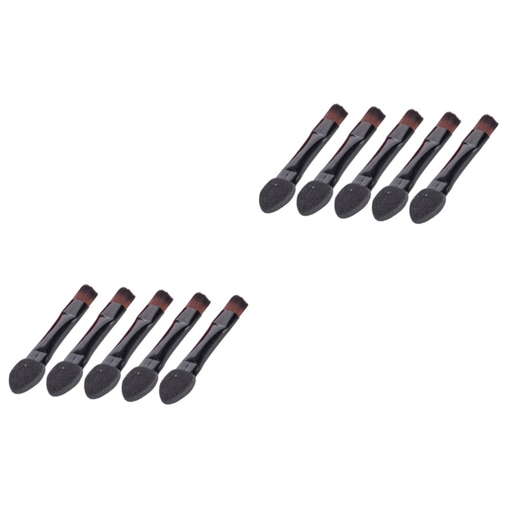 Beaupretty 100pcs Double Sided Eye Shadow Applicators Portable Makeup Tool for Women Girls Soft Sponge Tips for Easy Application for Beginners and Professionals Black