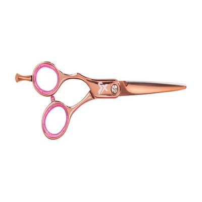 Cricket Shear Xpressions 5.75" Left-Handed Professional Hair Cutting Scissors - Barber Scissors, Japanese Stainless Steel, Ideal for Stylists and Home Use, Hey Rosie - Rose Gold