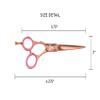 Cricket Shear Xpressions 5.75" Left-Handed Professional Hair Cutting Scissors - Barber Scissors, Japanese Stainless Steel, Ideal for Stylists and Home Use, Hey Rosie - Rose Gold view 2
