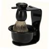 Cabilock Ergonomic Shaving Brush Holder Sleek Brush Set for Tidy Bathroom Setup view 4