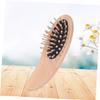 Beaupretty Wooden Massage Comb with Cushion Ergonomic Detangling Hair Brush for All Hair Types Scalp Massager for Home and Spa Use Black Design view 2